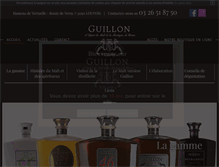 Tablet Screenshot of distillerie-guillon.com